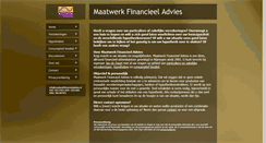 Desktop Screenshot of maatwerkfinancieeladvies.nl